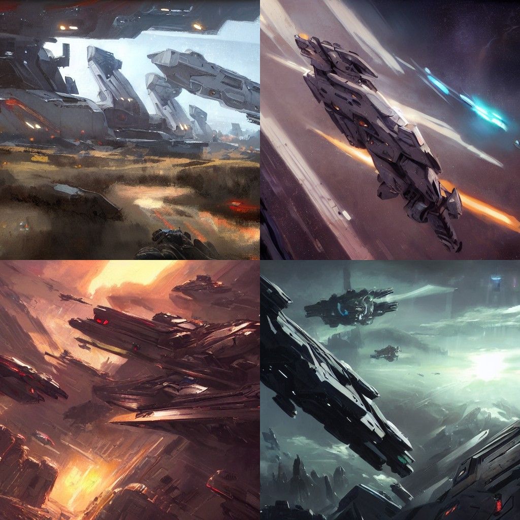 Futuristic Sci-Fi Art in Rothery Style