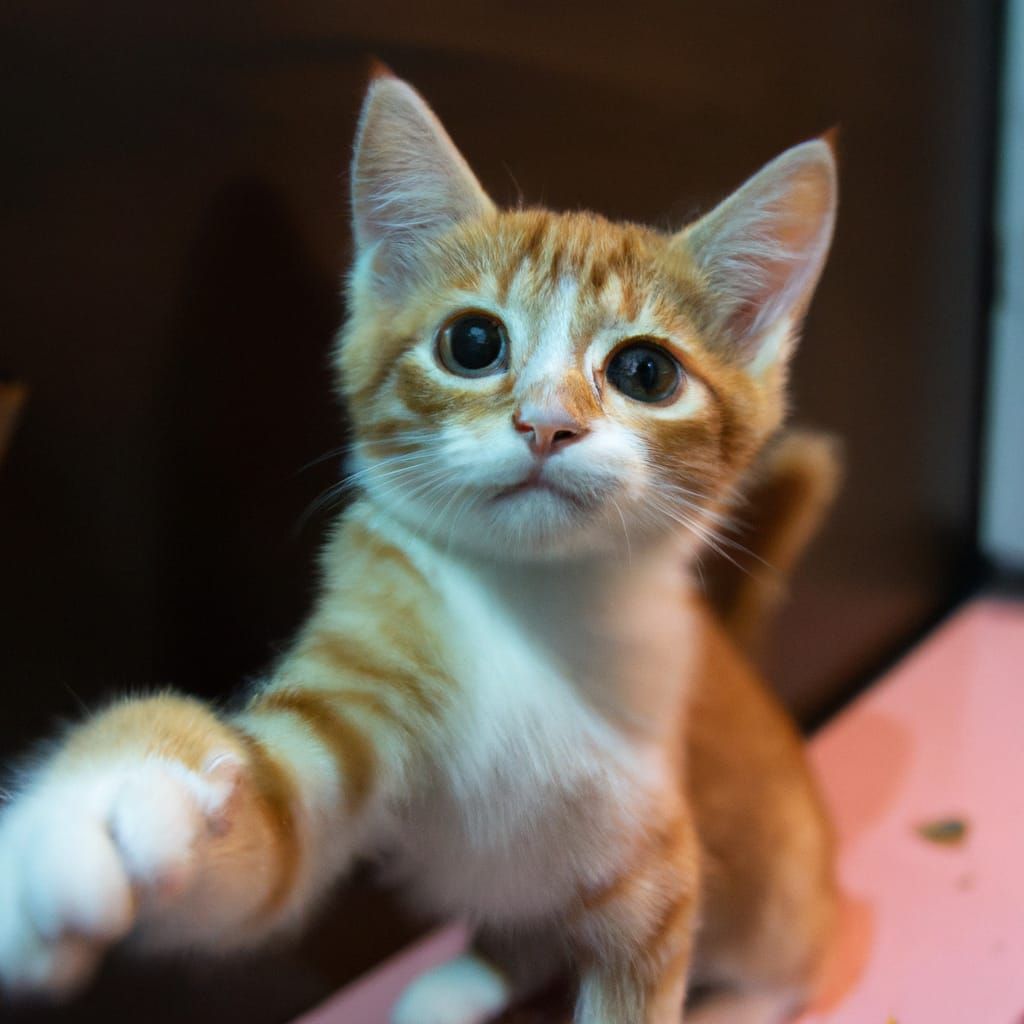 Cute Playful Kitten