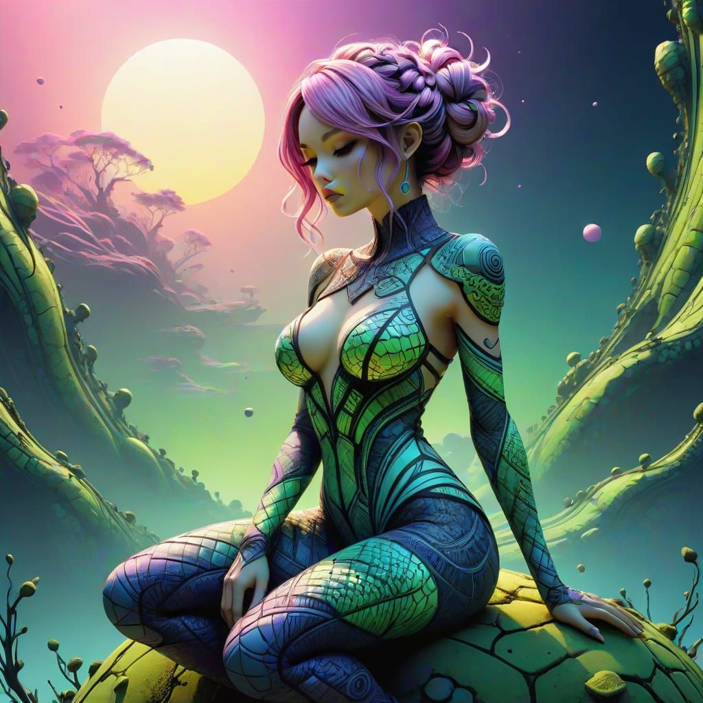 Sultry Alien Babe 03