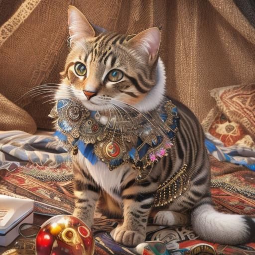 Realistic 3D Feline Masterpiece