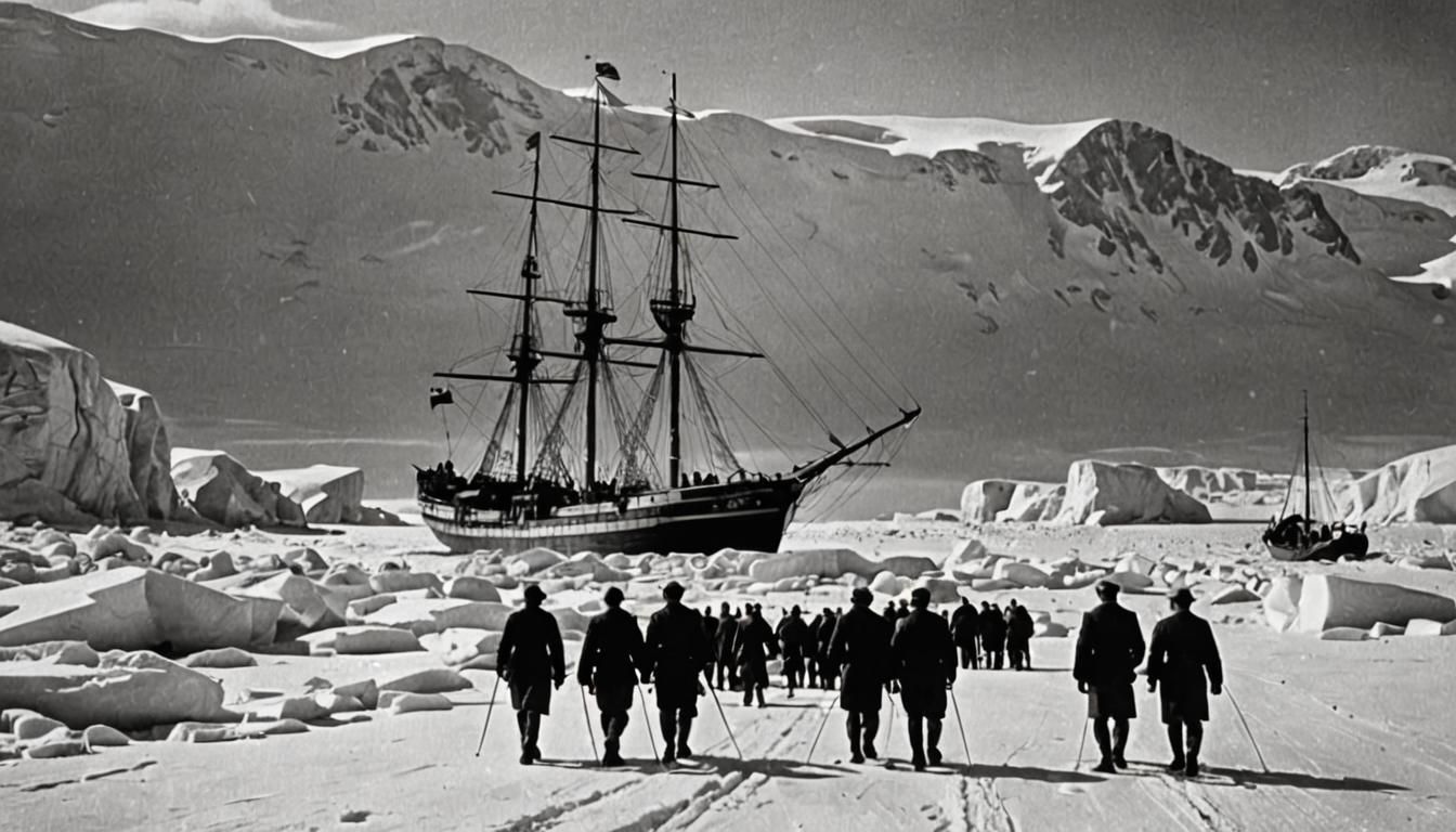 Shackleton Arrives in Antarctica, 1904