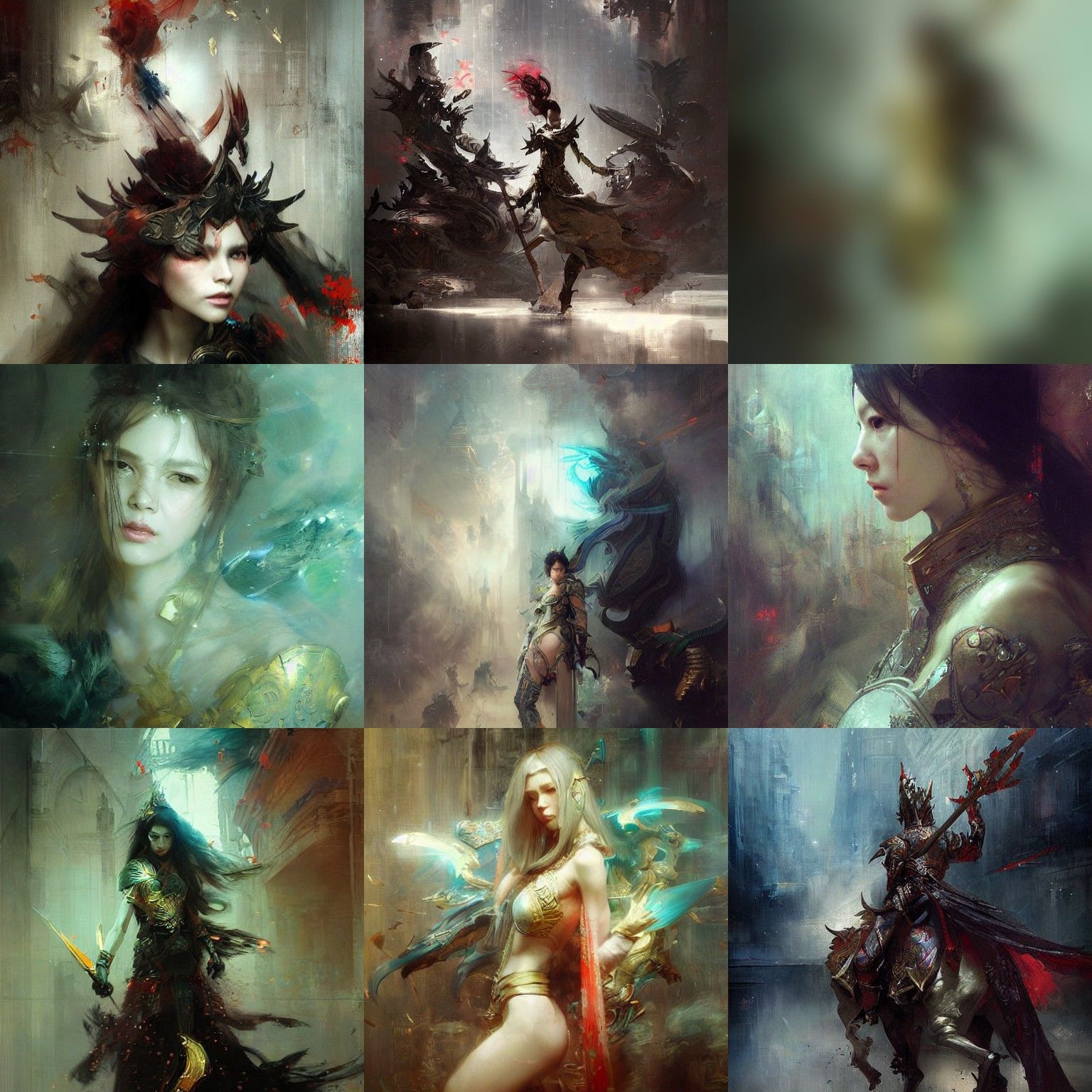 Fantasy Scene in Ruan Jia Style