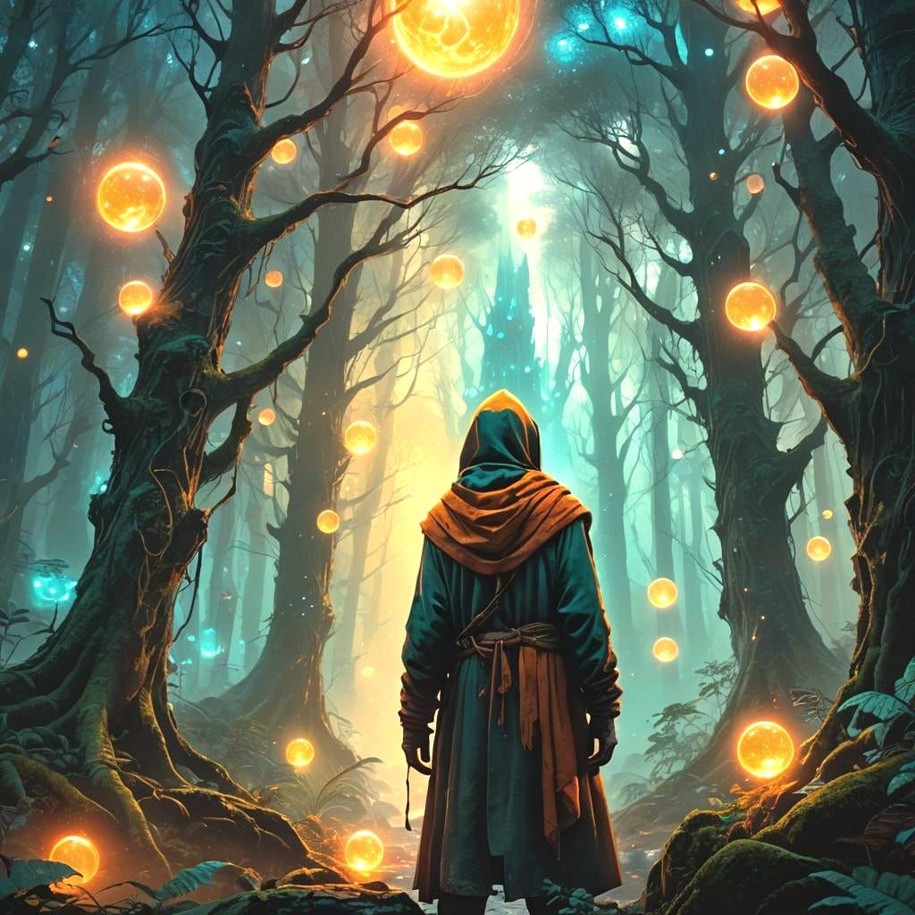 Fantasy Concept Art in Art Nouveau Style