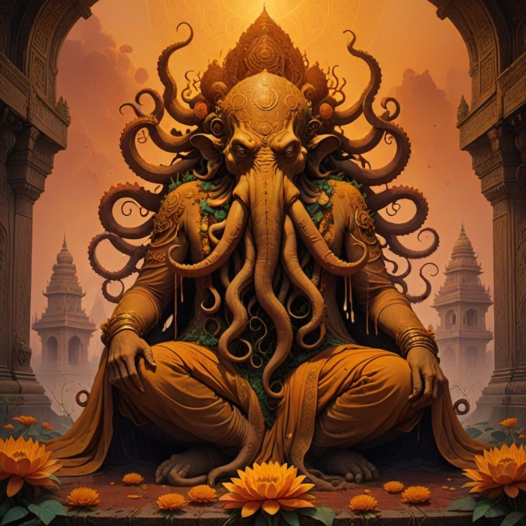 Cthulhu's Sacred Transformation in Hindu Ritual