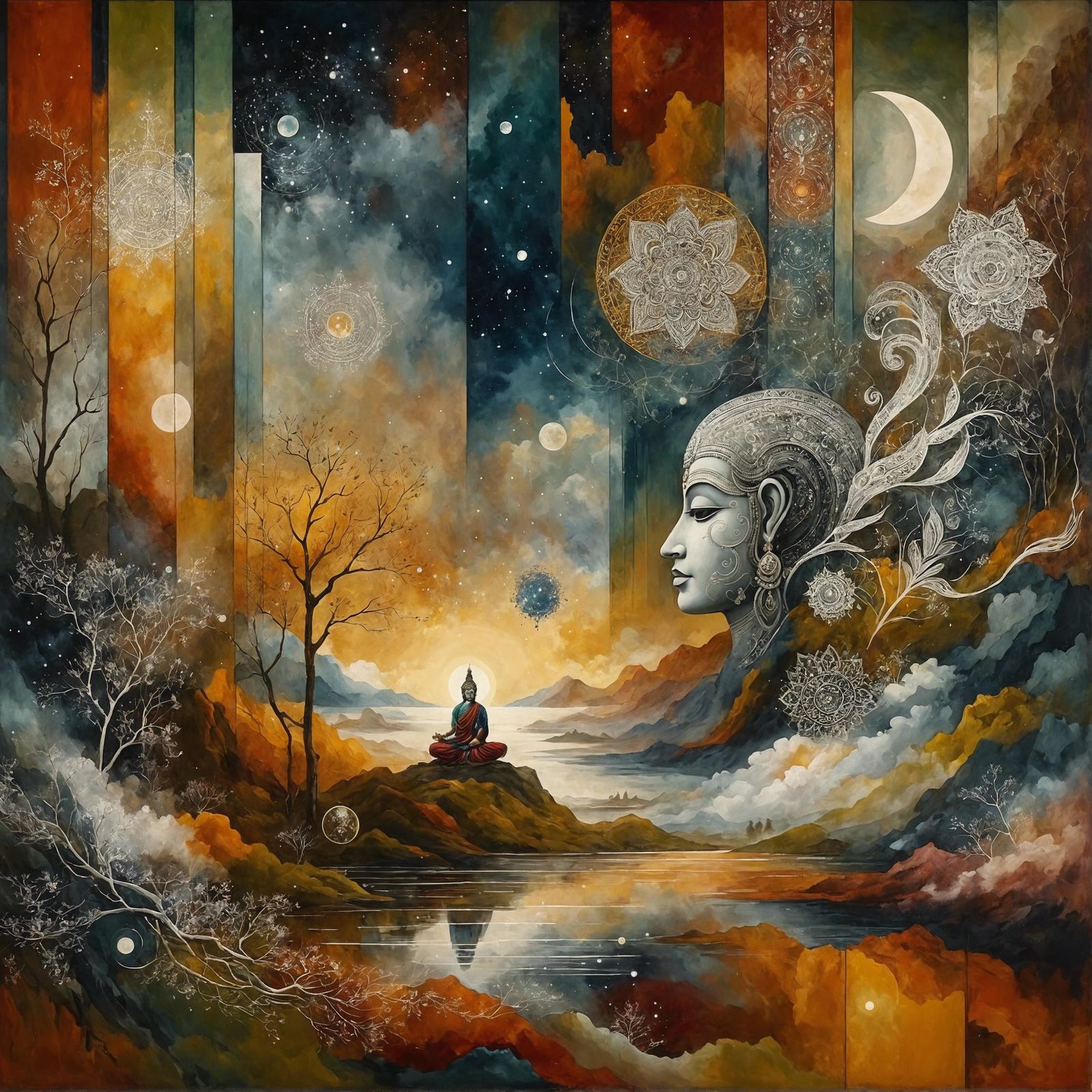 Pahari-Paubha Art: Nirvana Lyric Interpretation