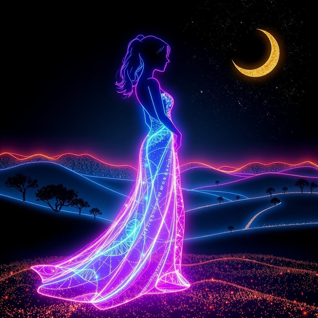 Ethereal Goddess of Radiant Light