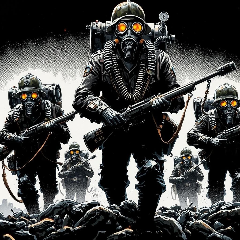 Orcs in Gas Masks: Gritty Rotoscoped Animation