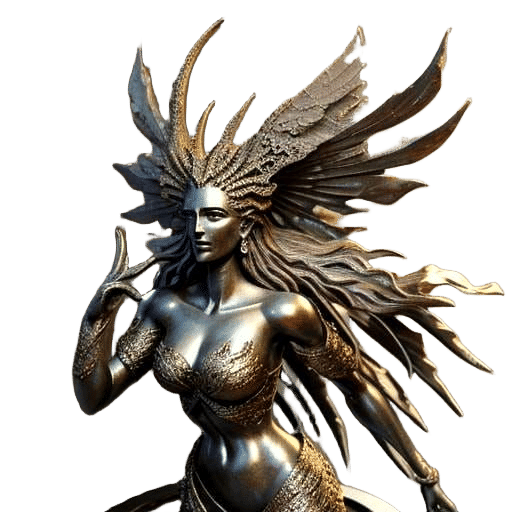 Abstract Sculpture Generated by AI