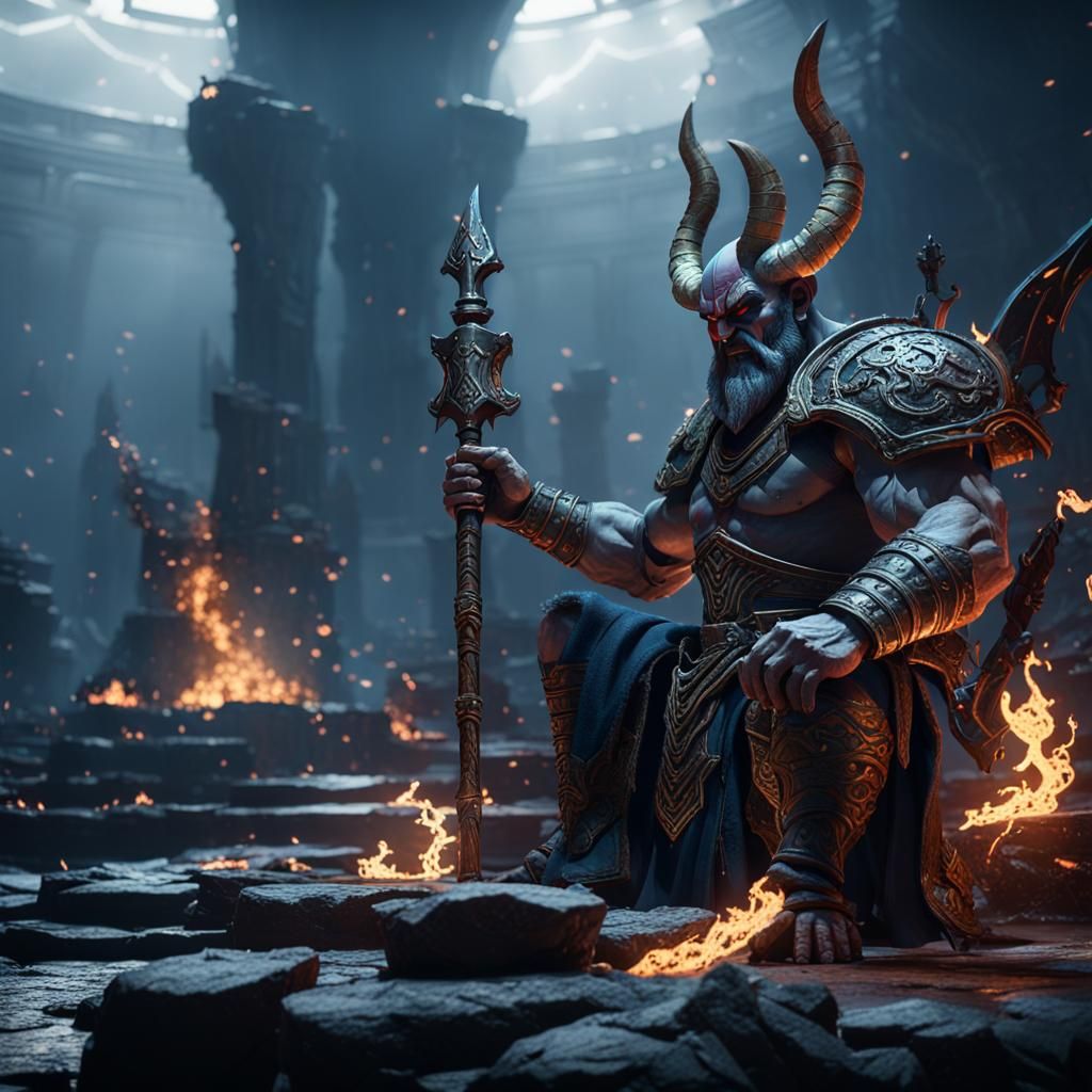 Hades Character Design in 3D Cinematic Style