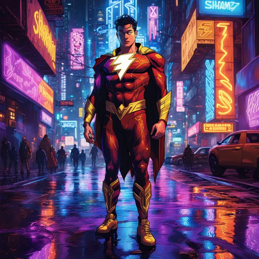 cyberpunk Shazam