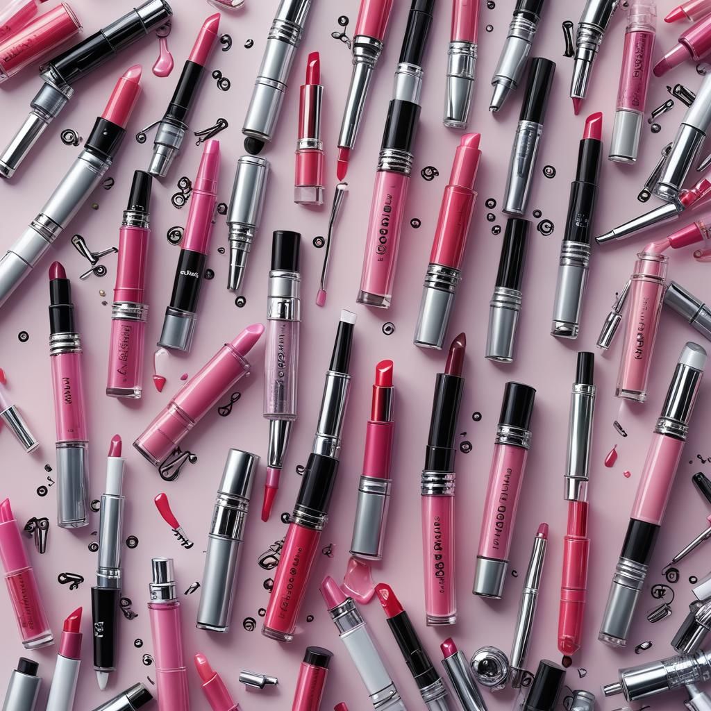 Robotic Arm Holding Electric Pink Lipgloss