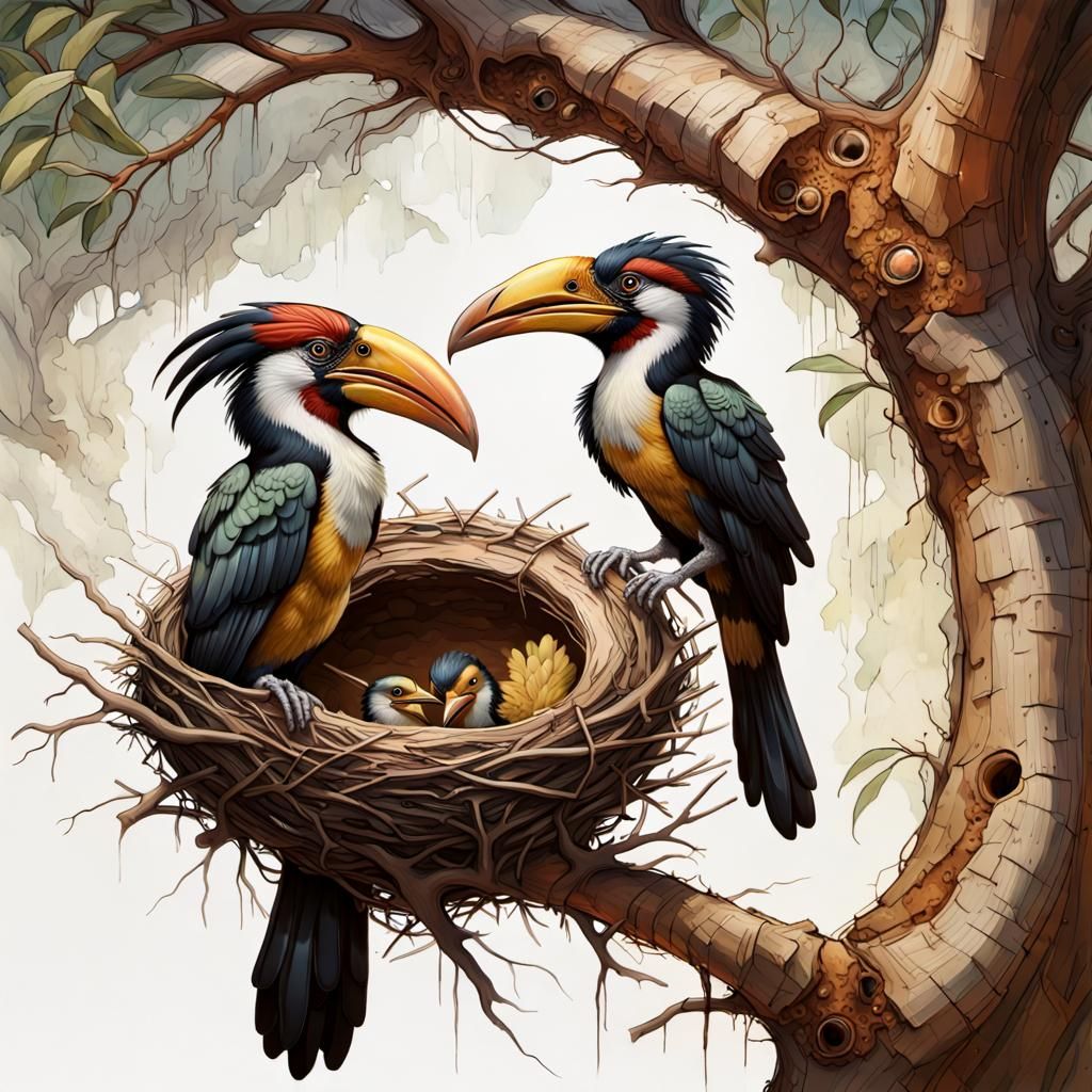 Hornbill nest