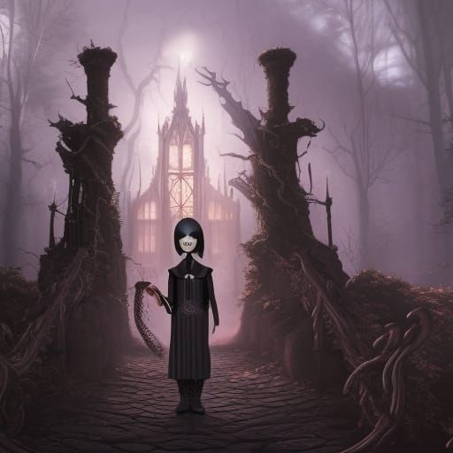 Addams Family: Detailed Matte Painting