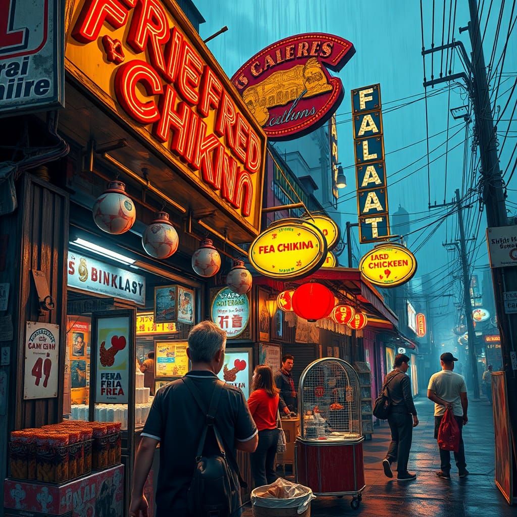 Jakarta Fried Chikin: Graffiti Art Concept