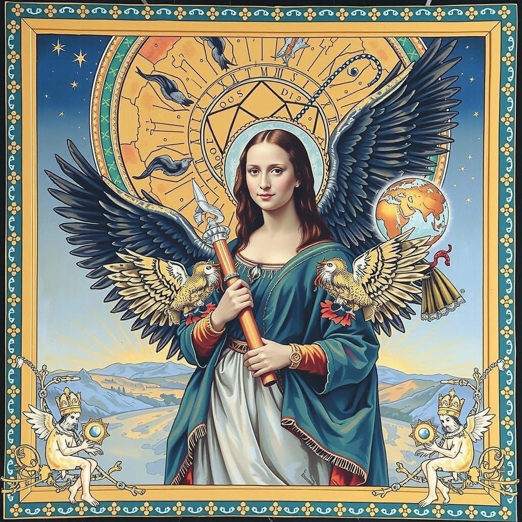 AI Rendition of the Mona Lisa Portrait