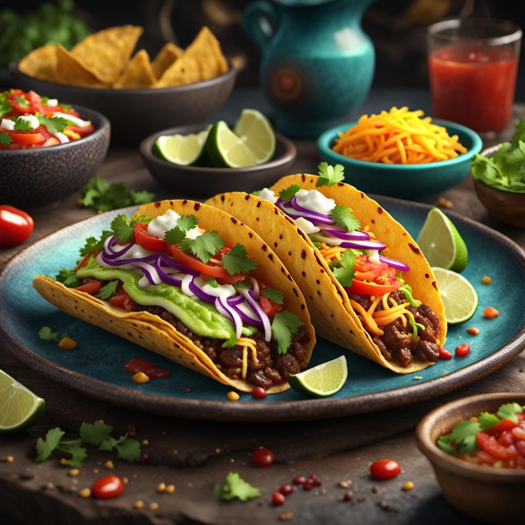 Delicious Taco: Detailed Matte Painting in Fantasy Style