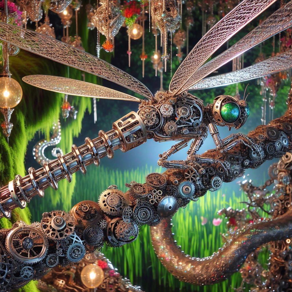 Mechanical Marvels in a Whimsical Garden