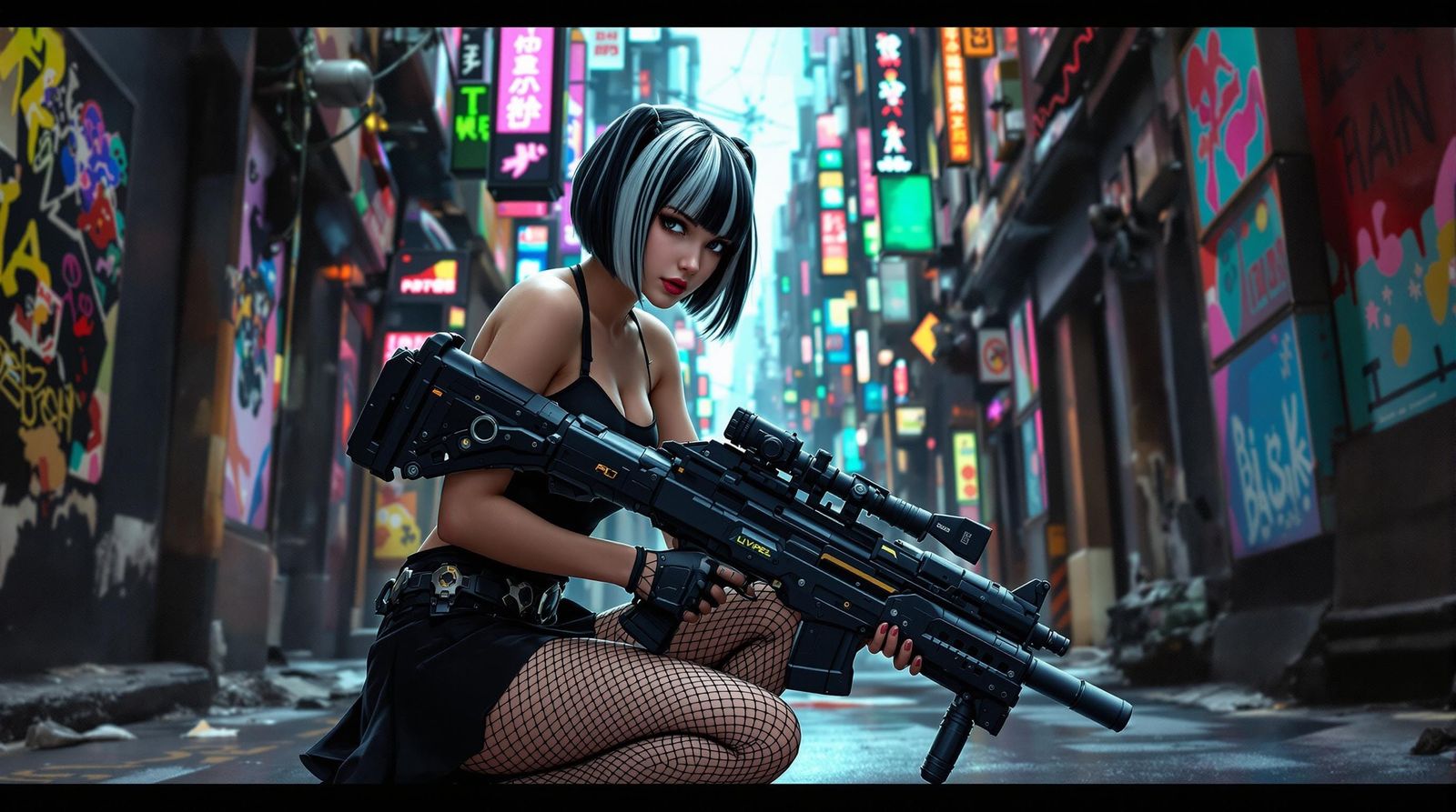 Black Gun Girl 9