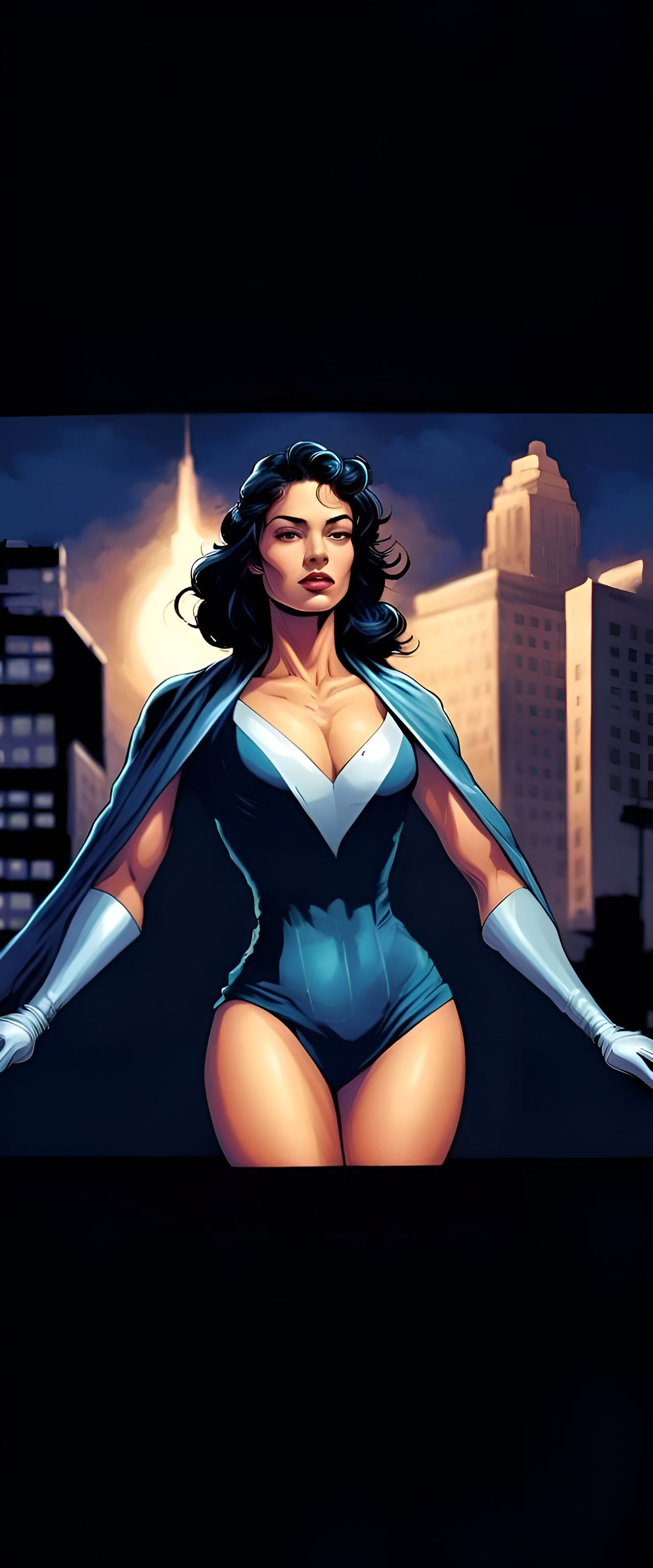 Dynamic Comic Book Art in Modern Style