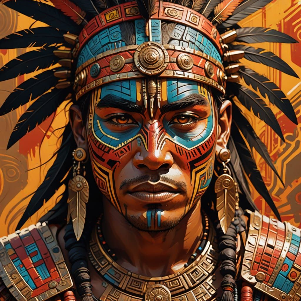 putting on the war paint