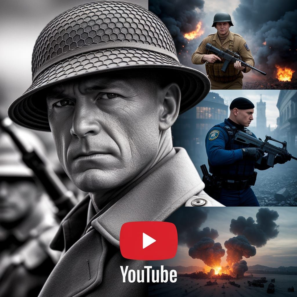 Intense War Collage in HDR