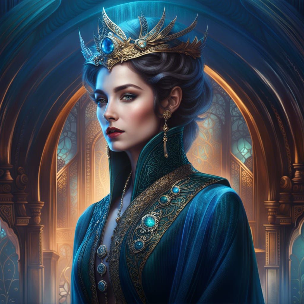 Steampunk Elven Artificer in Regal Portrait