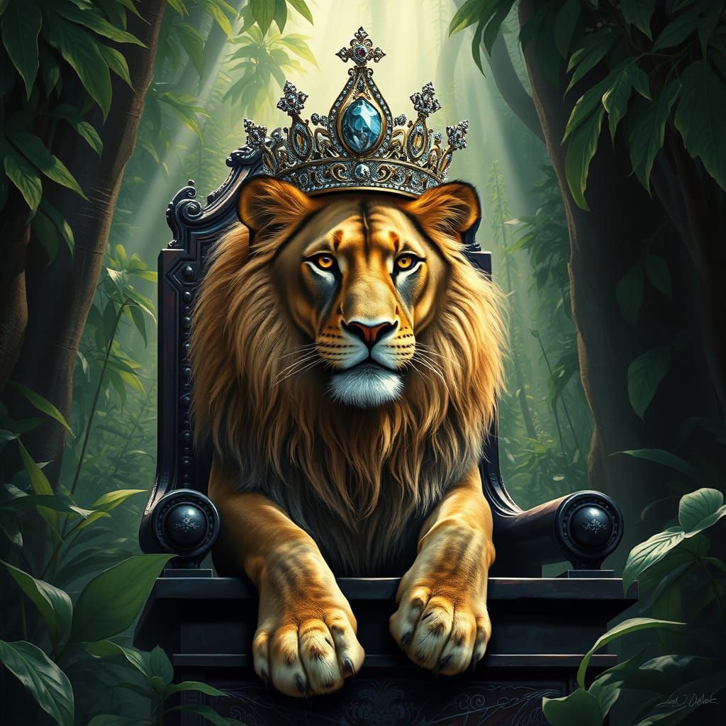 Sovereign Lioness in Classical Portraiture