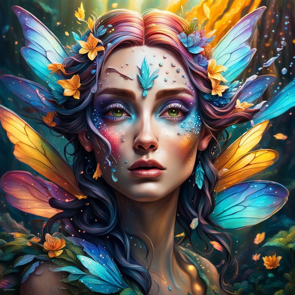 Whimsical Fairy Wonderland in Hyperrealistic Style