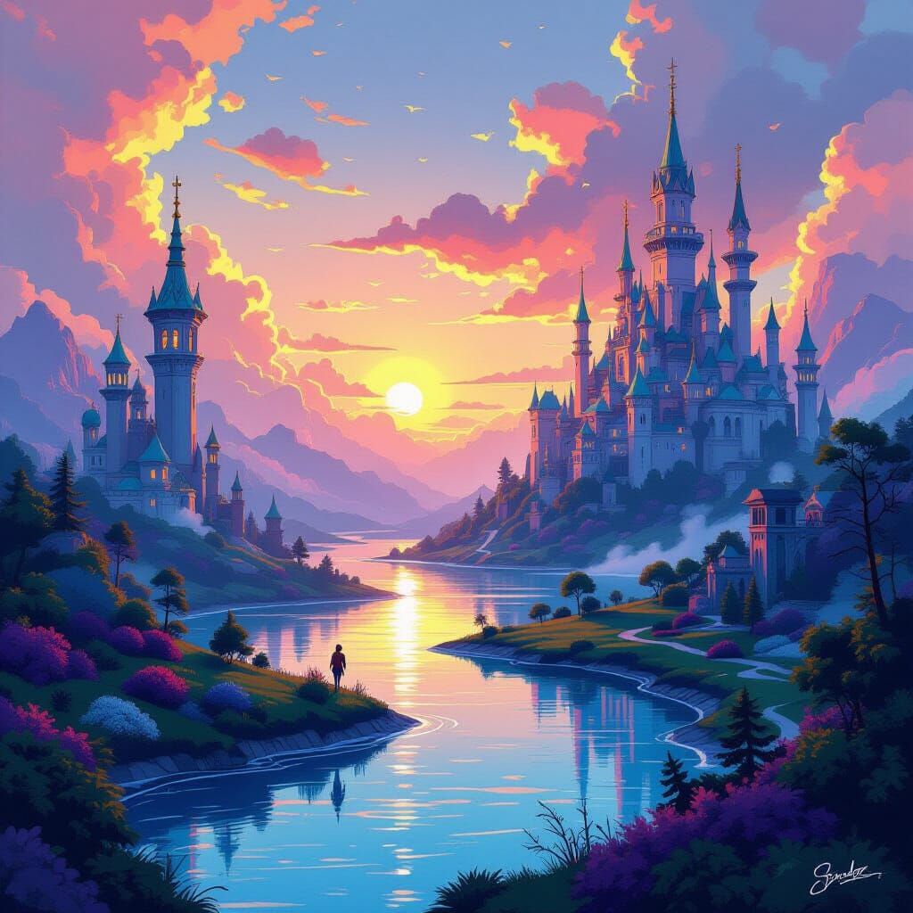 Whimsical Realm Inspired by Digital Concept Art