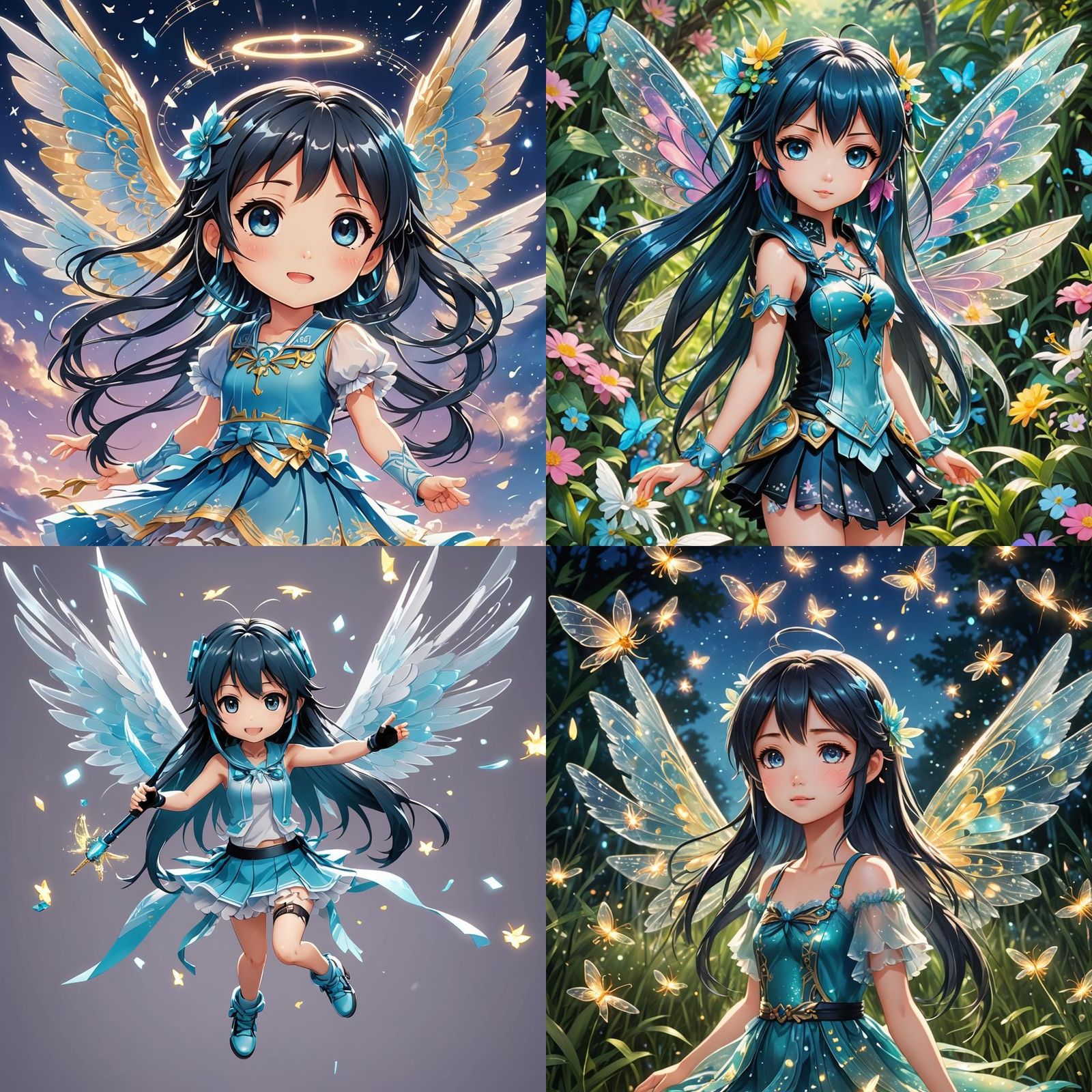 Chibi Fairy in Anime Manga Style