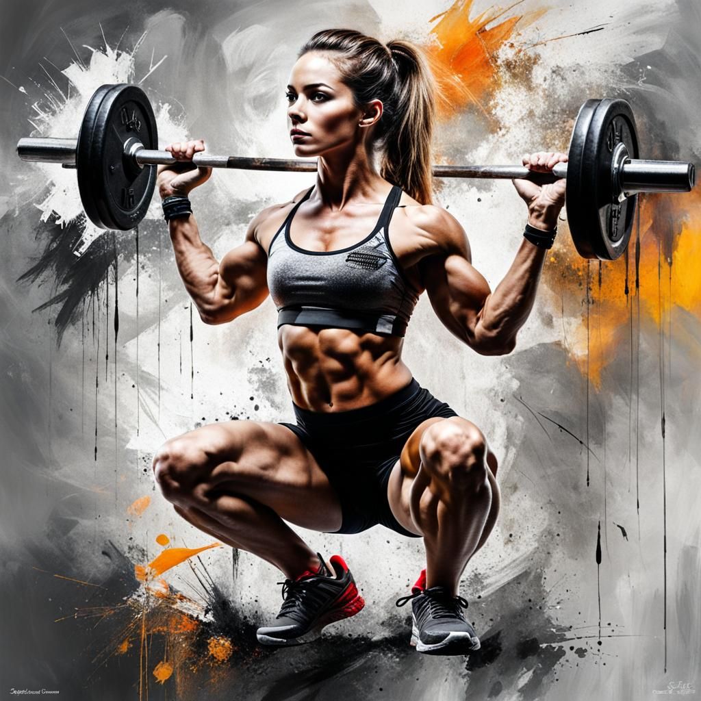 Strong Woman Overhead Squat by Yossi Kotler Style