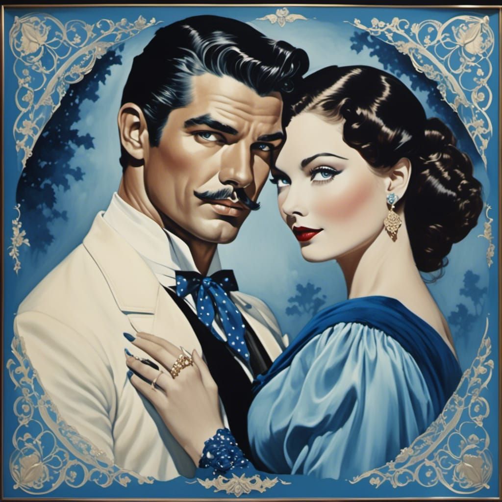 Scarlett and Rhett: Gone With the Wind Portrait