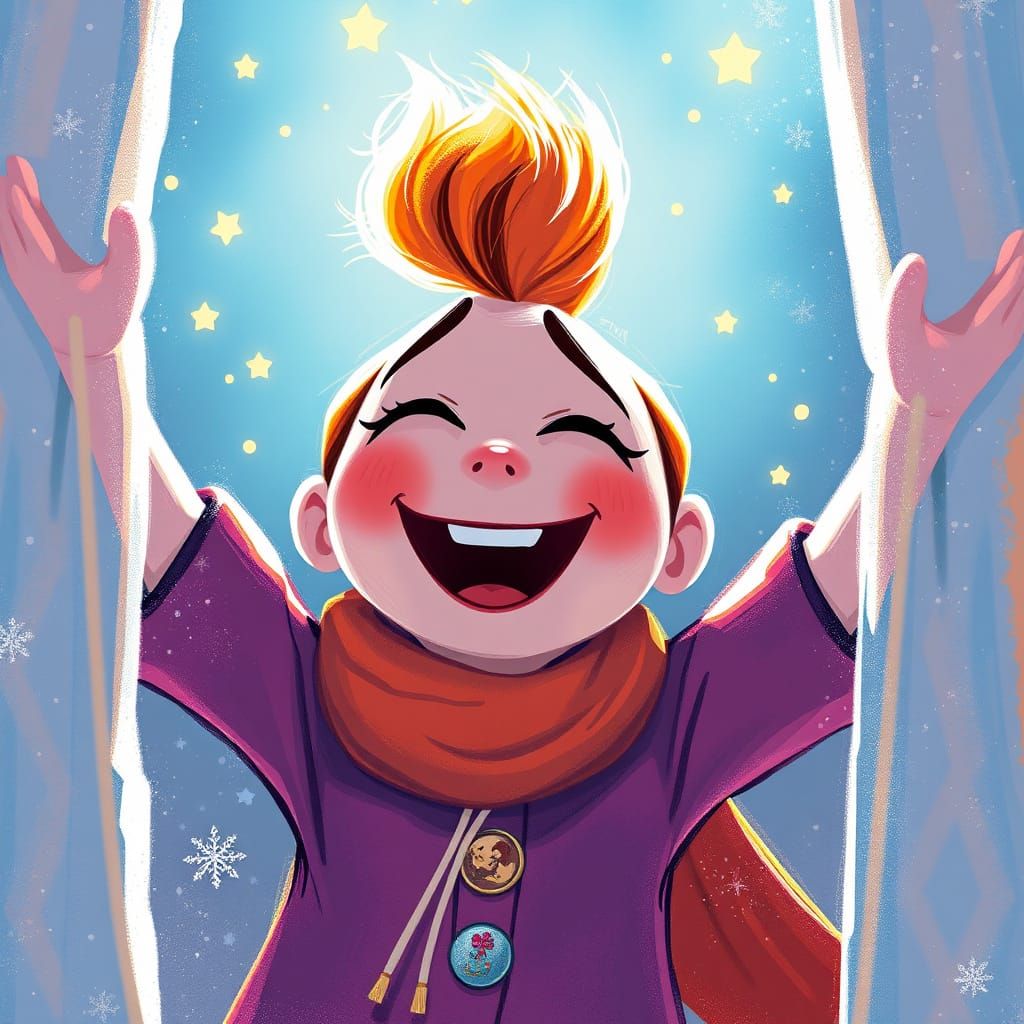 Surreal Inside Out Joy Radiates Optimism