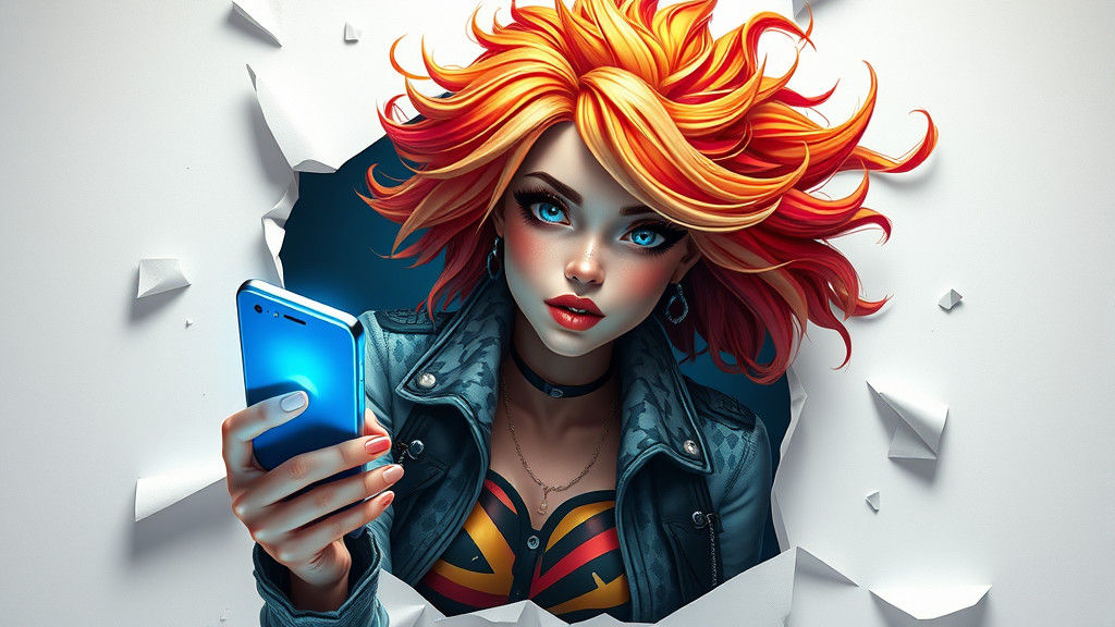 Hyperrealistic 3D Caricature Breaking From Facebook