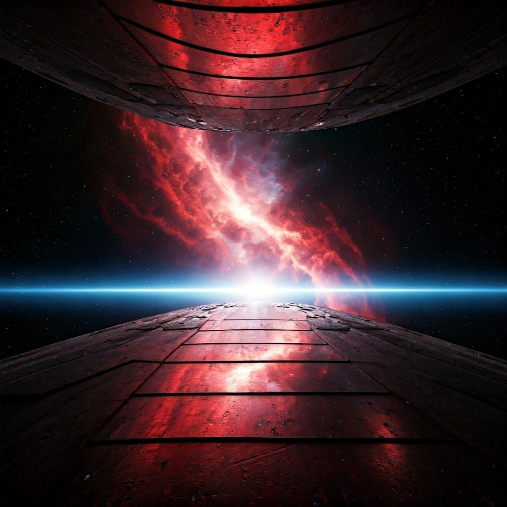 Views during a space travel