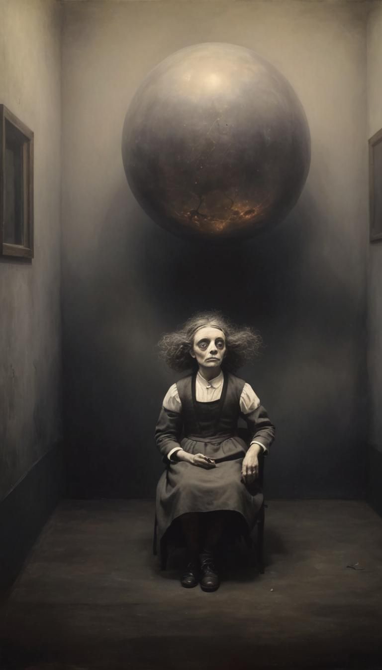 Surreal Event Unfolds in Dark Room