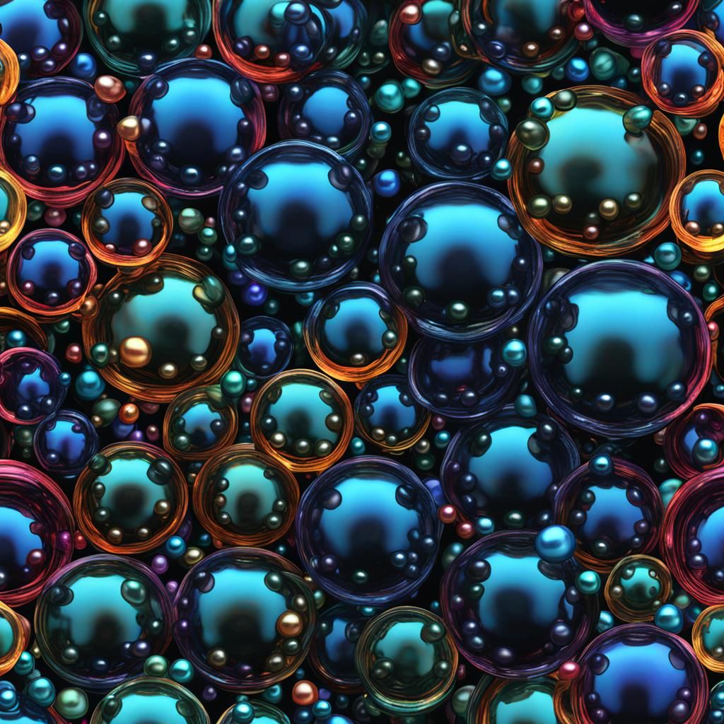 Abstract Acrylic Glass Still Life in Detailed Matte Style