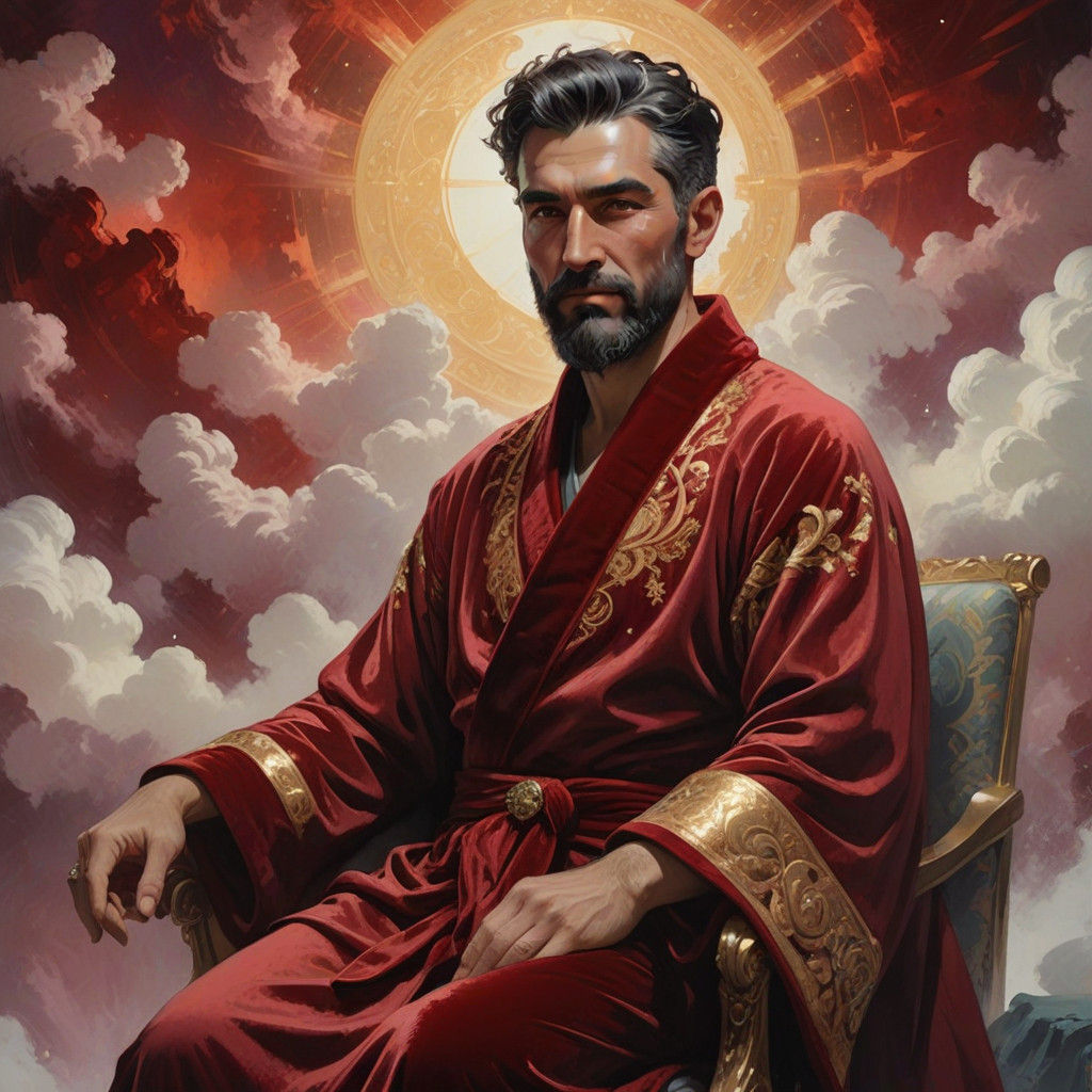 The Handsome Mystic in Divine Radiance