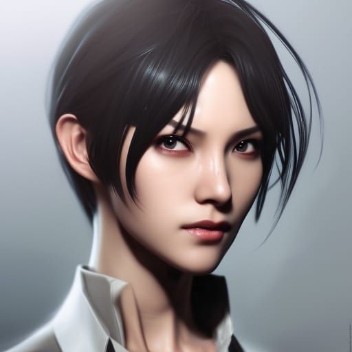 Ada Wong Portrait in Hyperdetailed Style