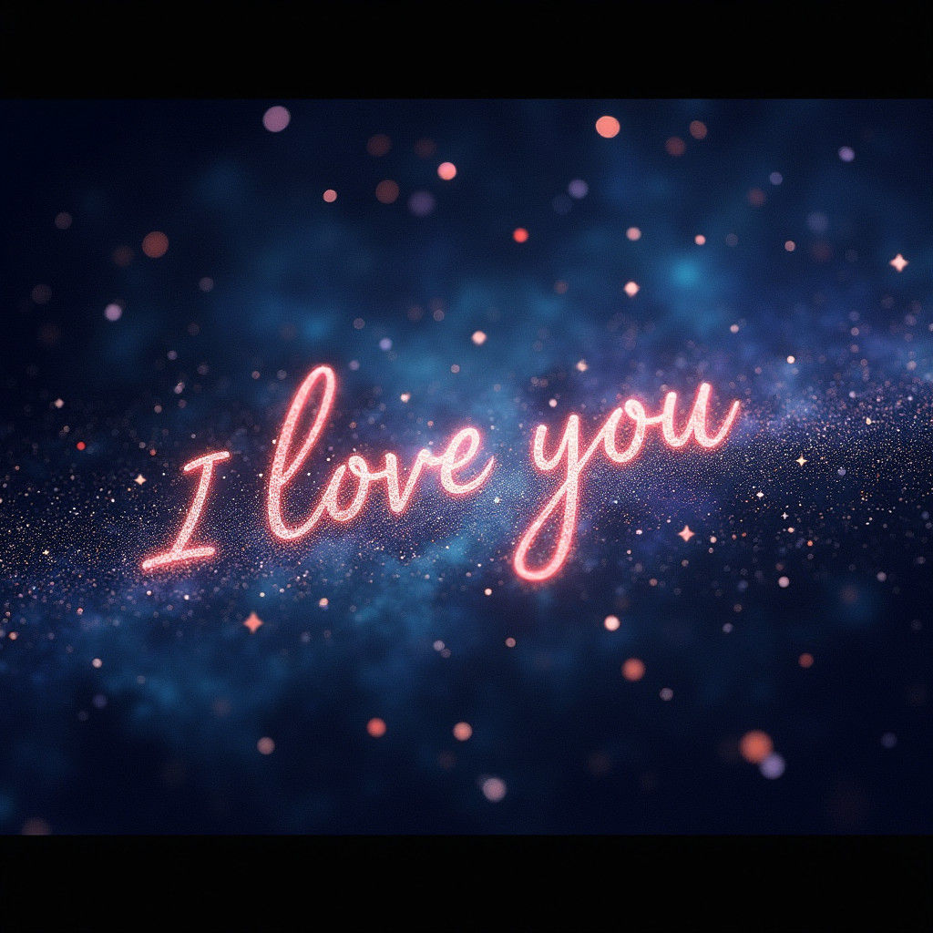 Cosmic Stars Form 'I Love You' in Film Still