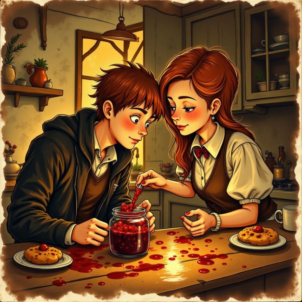 Ron Weasley Makes Cranberry Sauce for Hermione in Candlelit ...