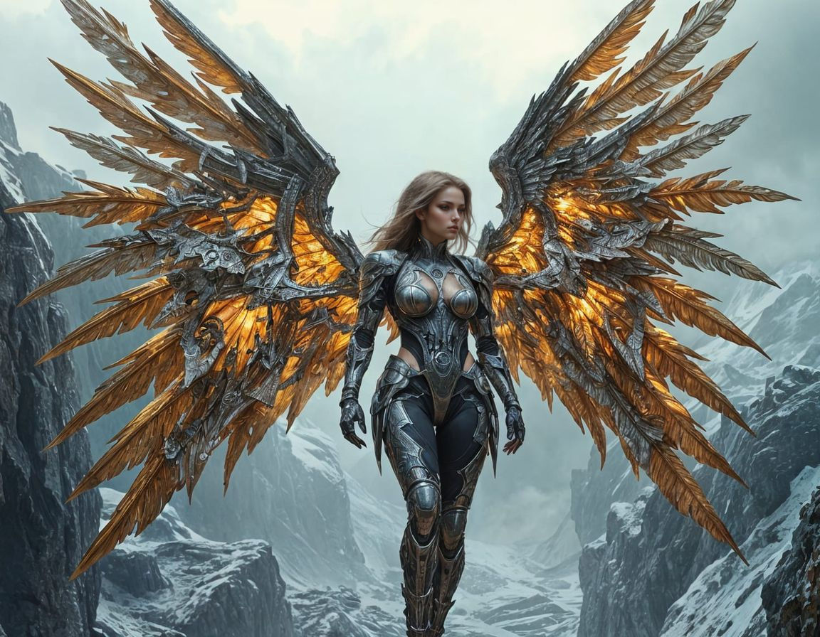 Futuristic Armored Angel