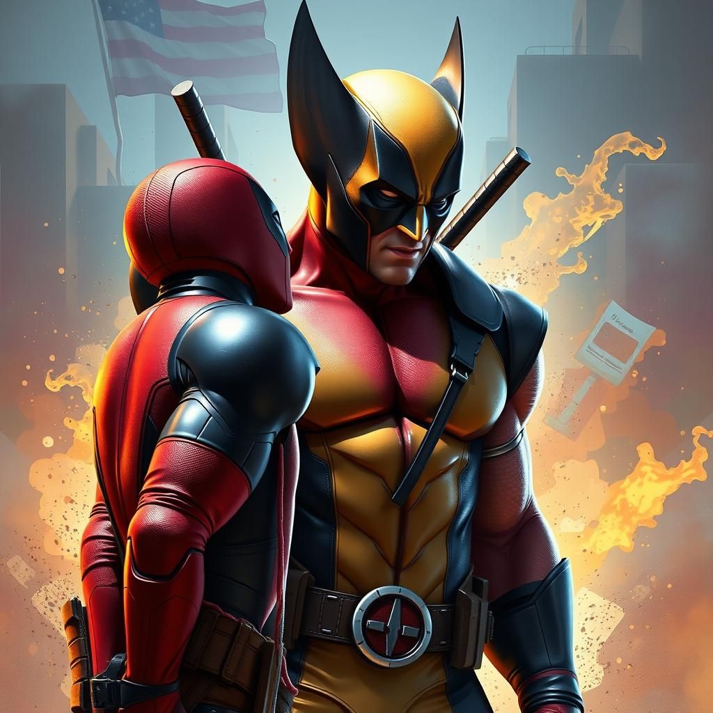 Wolverine Emerges: Hyperrealistic Splash Art