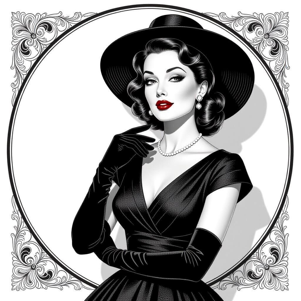 A captivating black and white pencil sketch illustration of ...