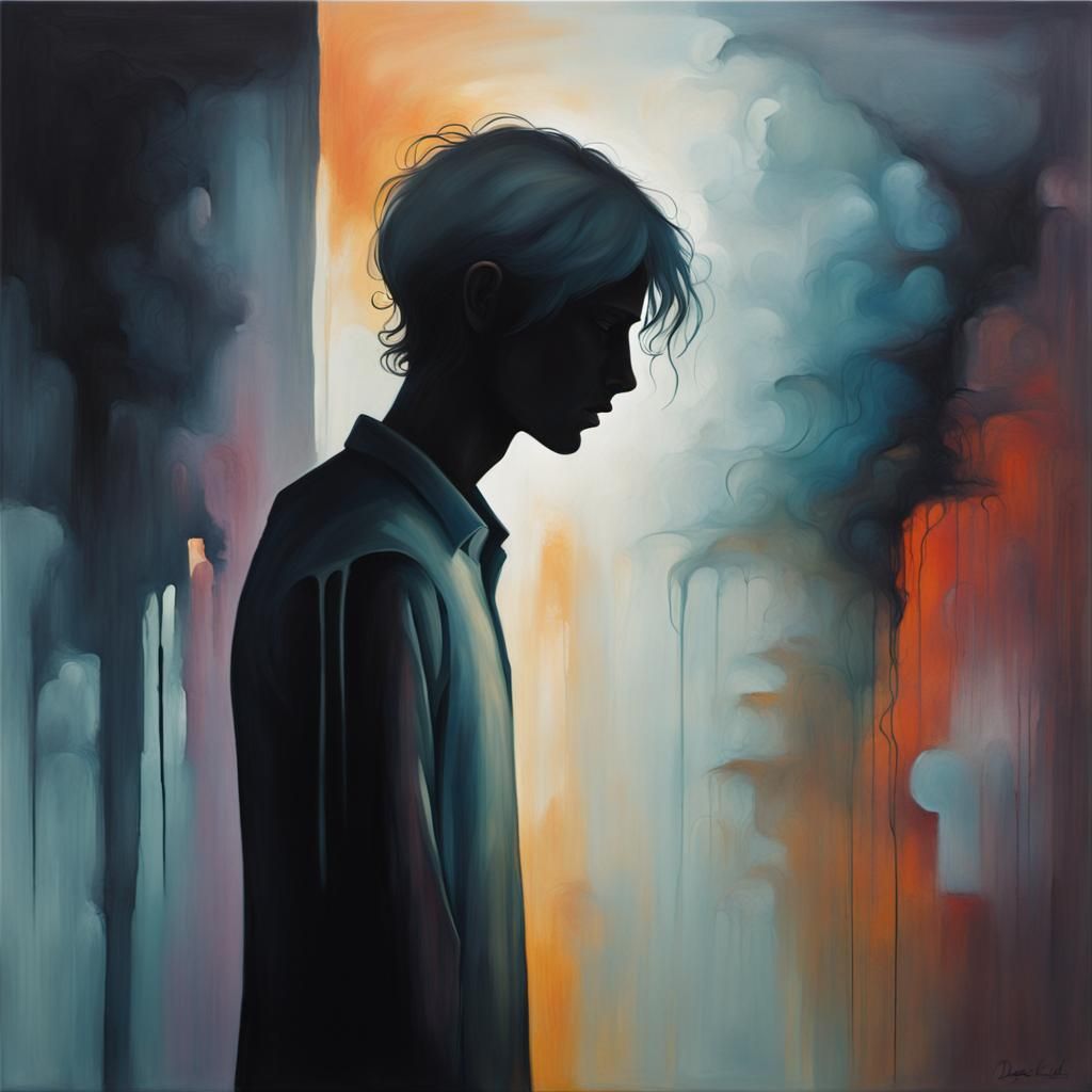 Fading Silhouette: A Hyperrealistic Dreamscape