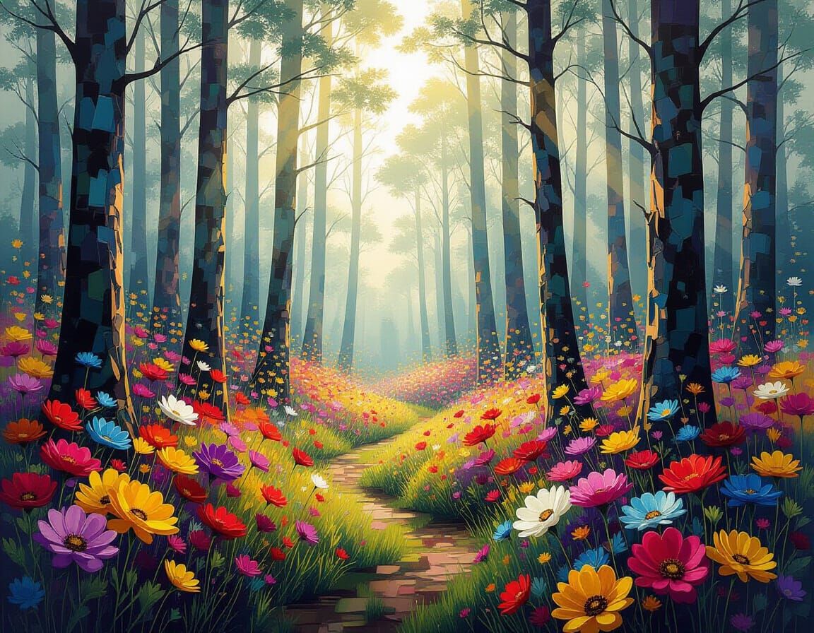 Glitchcore Equations in Fibre Optic Forest