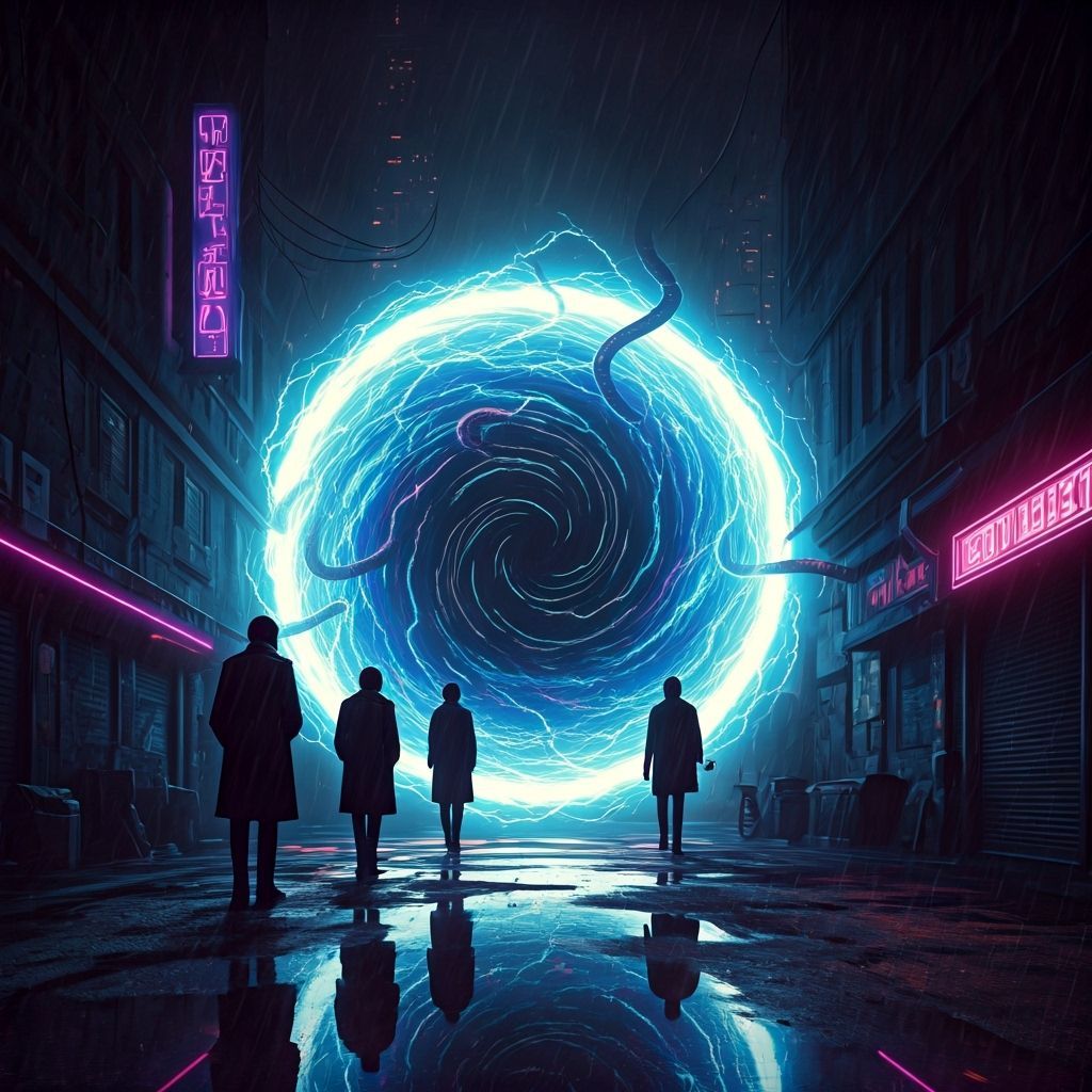 Cyberpunk Portal Unleashes Cosmic Horror