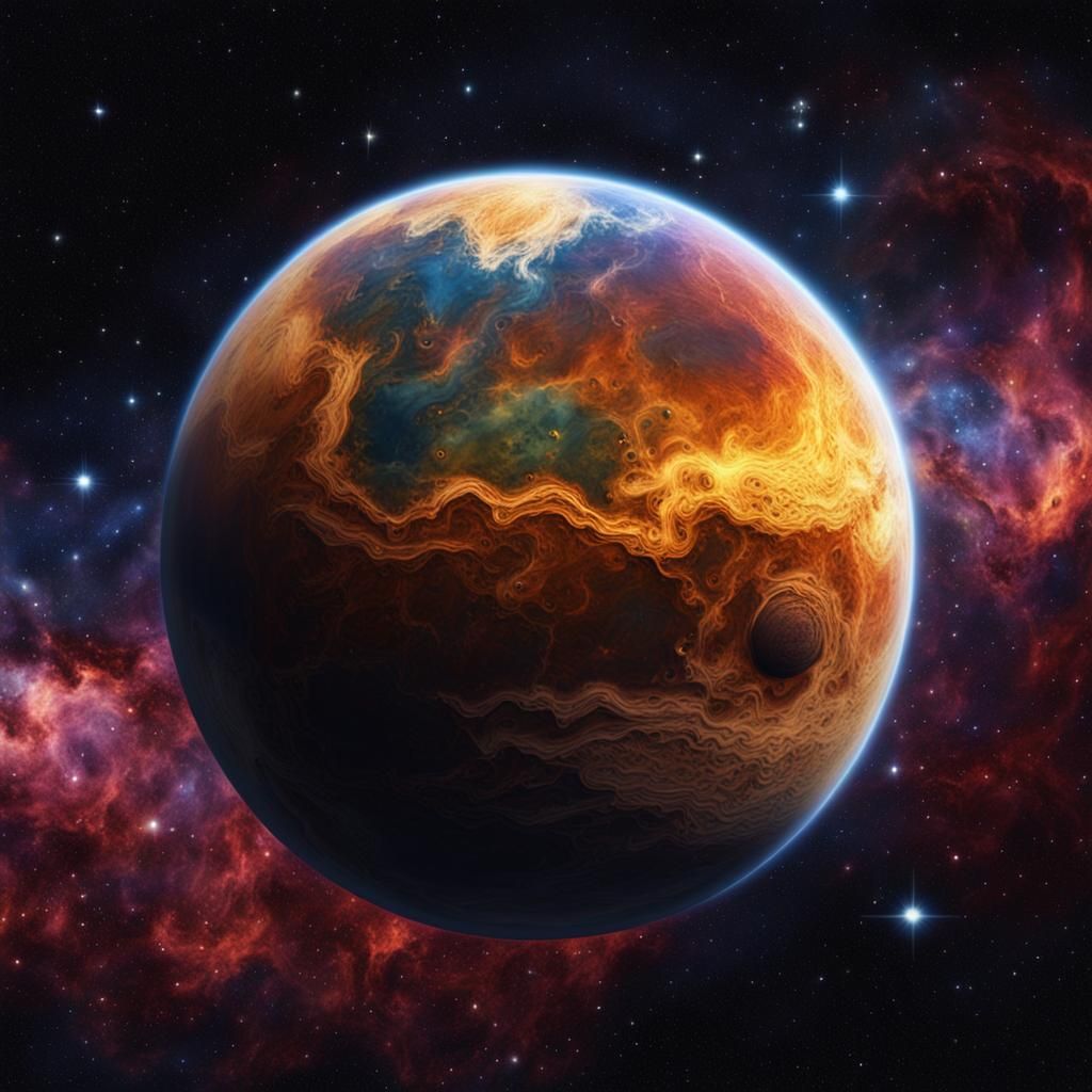 Cosmic Venus: Hyperrealistic 64K Space View