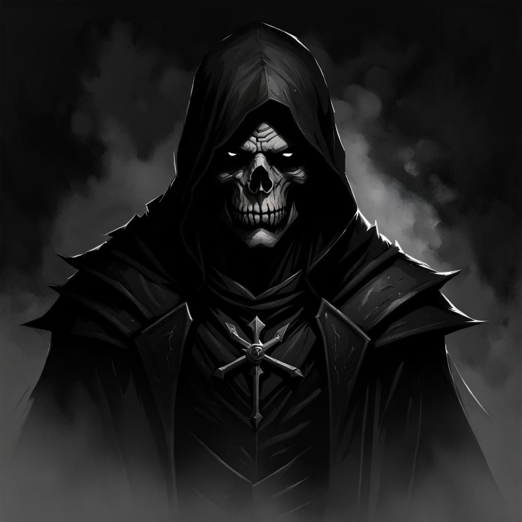 Grimdark Image in Chiaroscuro Style