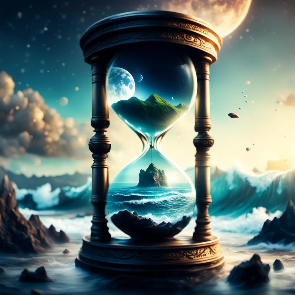 Hourglass to Infinity: Epic Digital Matte Painting